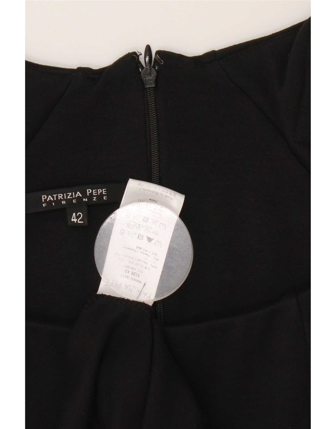 Patrizia Pepe Damen Etuikleid IT 42 Medium Schwarz Viskose