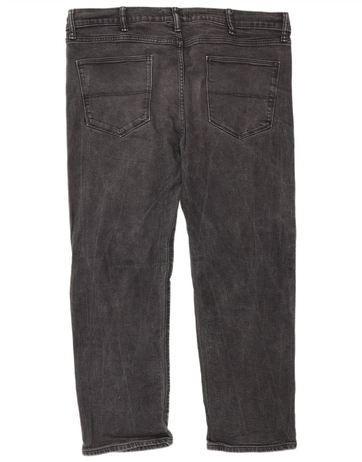 Marks & Spencer Herren Straight Jeans W40 L29 Graue Baumwolle