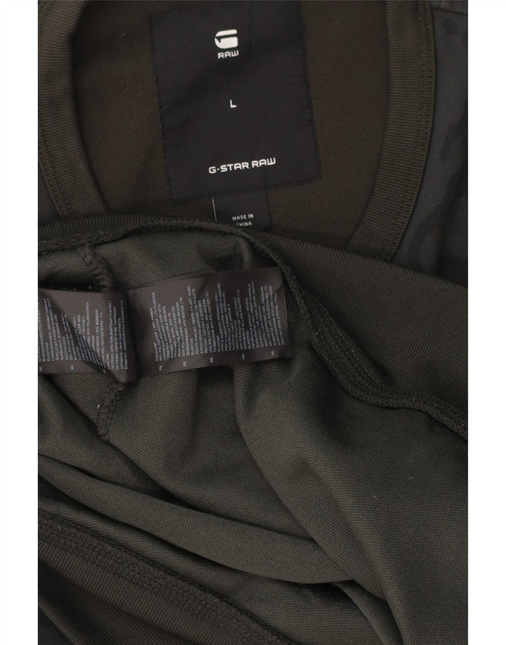 G-Star Herren Sweatshirt Pullover Large Khaki Camouflage Polyester