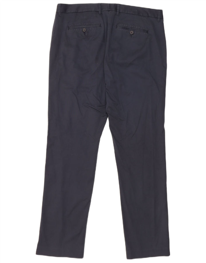 BONOBOS Herren Monday Straight Chino-Hose W35 L32 Marineblaue Baumwolle