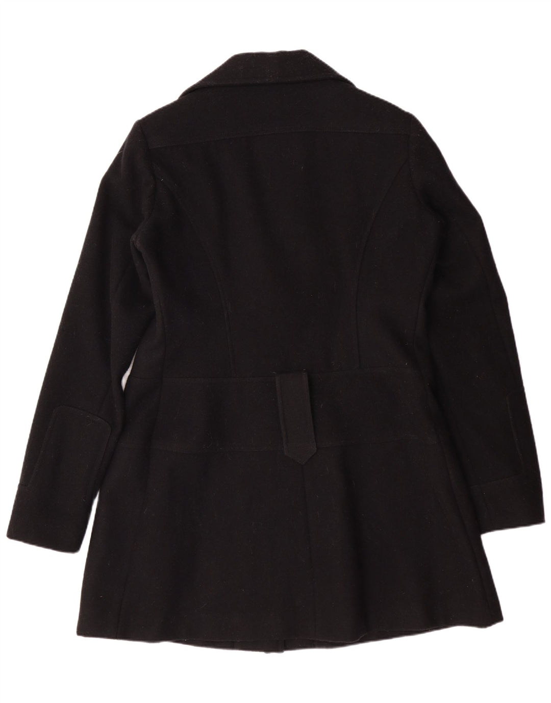 GUESS Womens Overcoat UK 18 XL Black Wool Classic