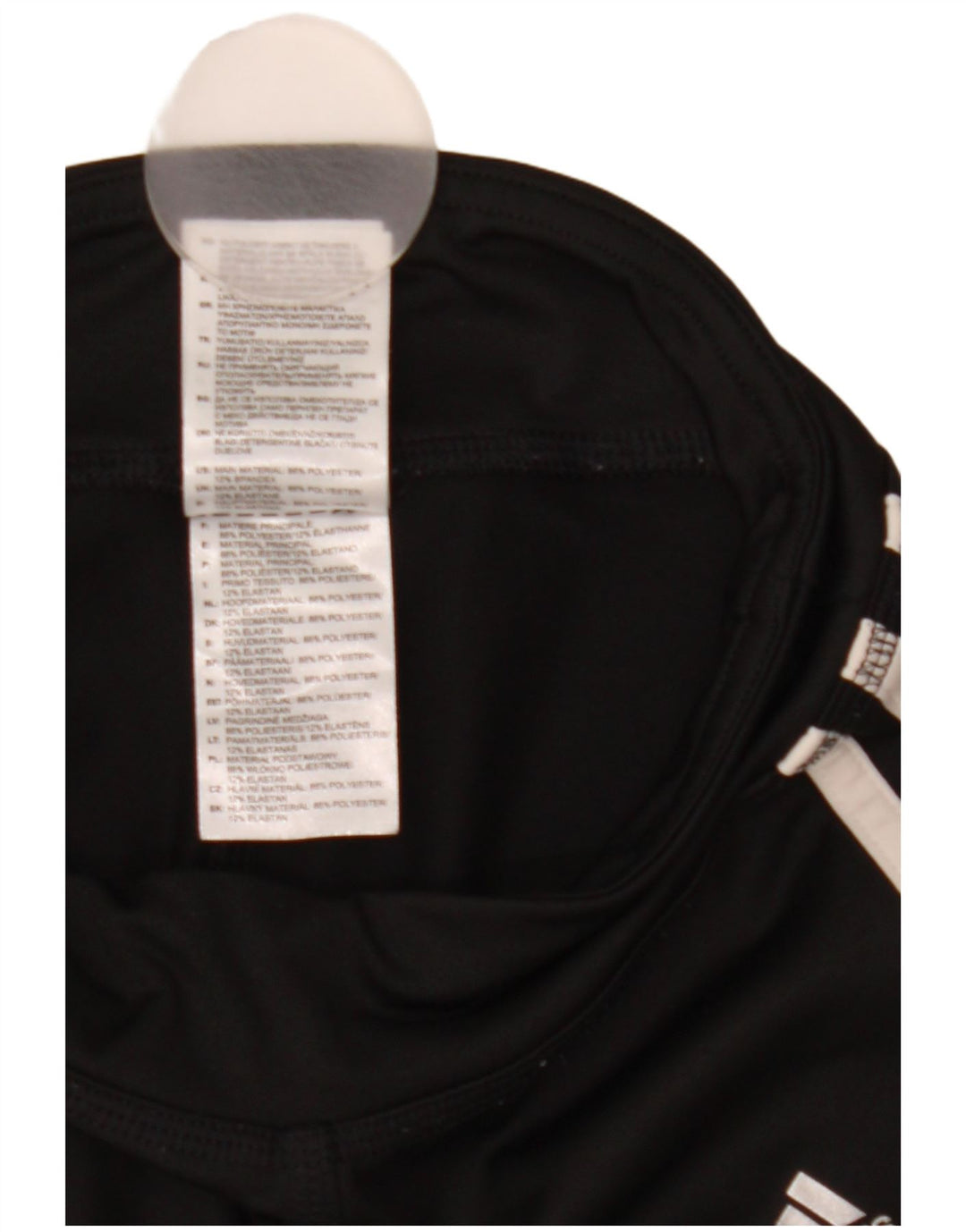 Adidas Damen Leggings UK 0/2 2XS Schwarz Polyester