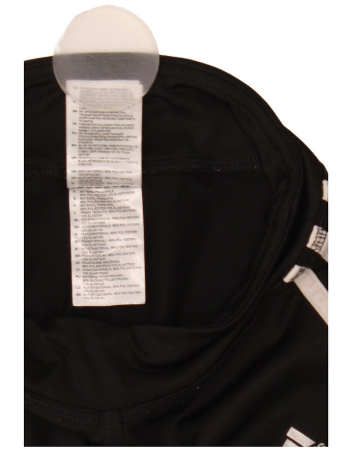 Adidas Damen Leggings UK 0/2 2XS Schwarz Polyester