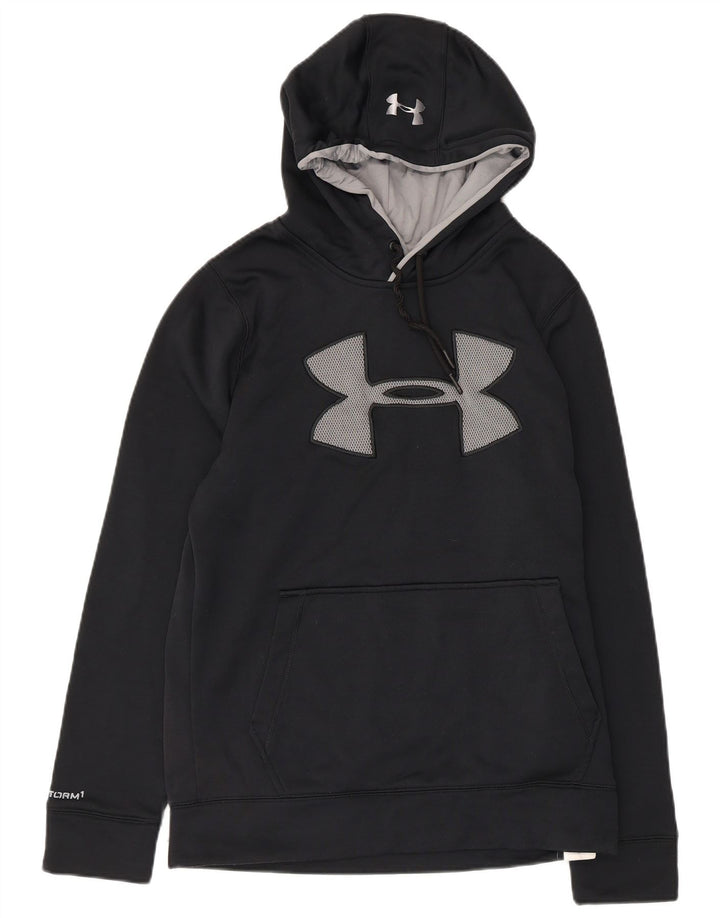 UNDER ARMOUR Herren-Kapuzenpullover mit Grafik, Größe S, Schwarz, Polyester