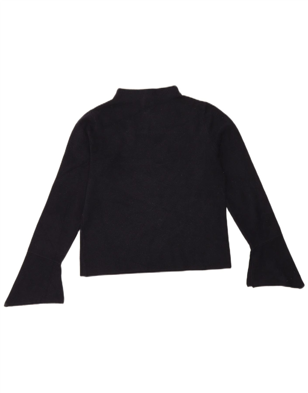 Marks & Spencer Damen Top Langarm UK 12 Medium Marineblau Viskose
