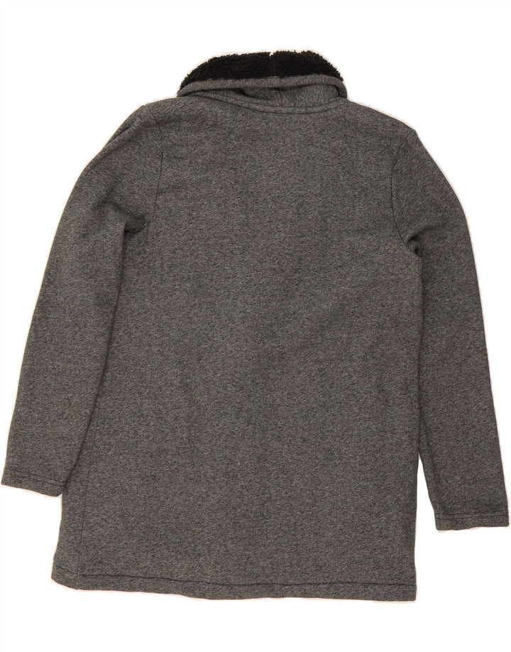 L.L.BEAN Womens Oversized Sherpa Overcoat UK 10 Small Grey Flecked Cotton Vintage L.L.Bean and Second-Hand L.L.Bean from Messina Hembry 