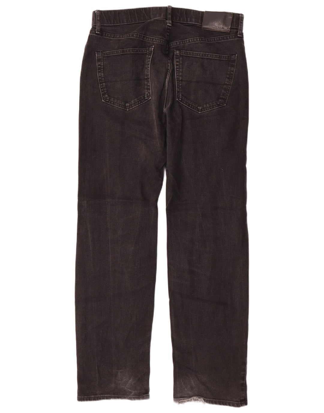 Marks & Spencer Herren Regular Straight Jeans W32 L31 Schwarze Baumwolle