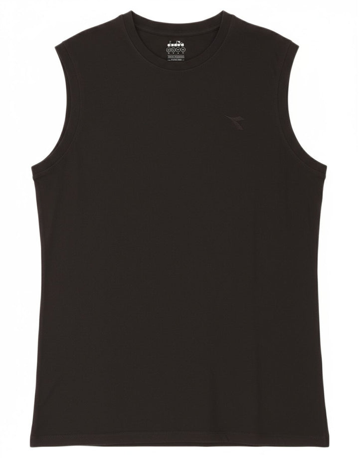 DIADORA Mens Vest Top 2XL Black Cotton