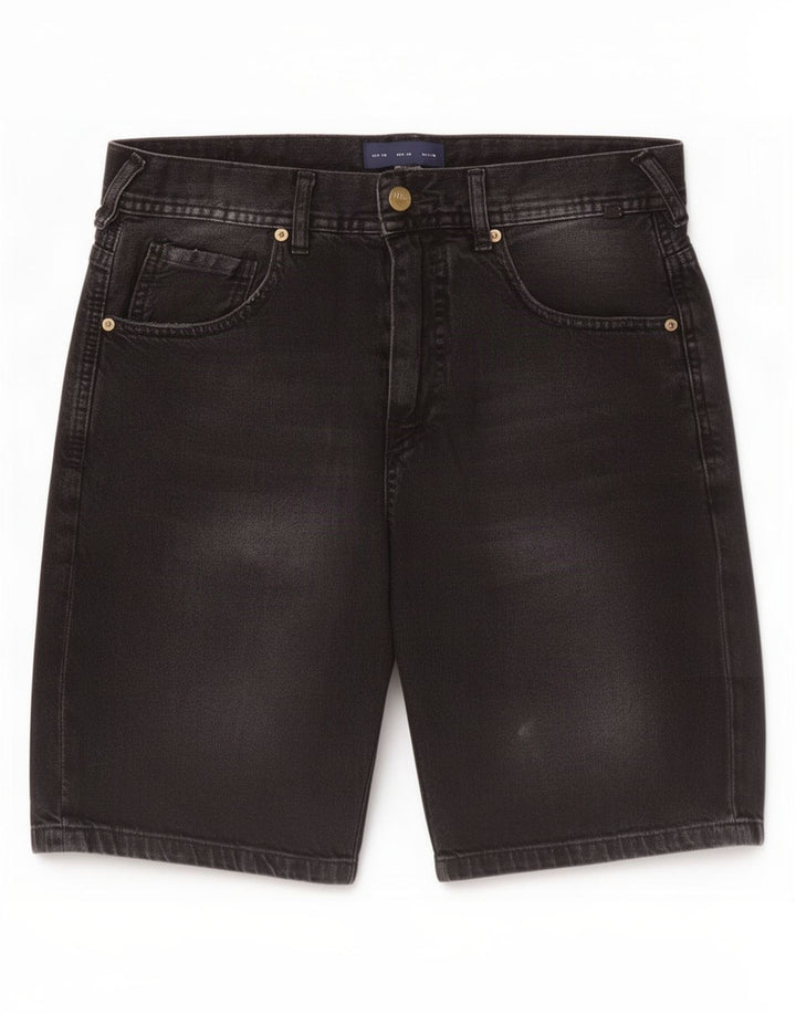 Zara Herren Jeansshorts EU 38 Small W30 Schwarze Baumwolle