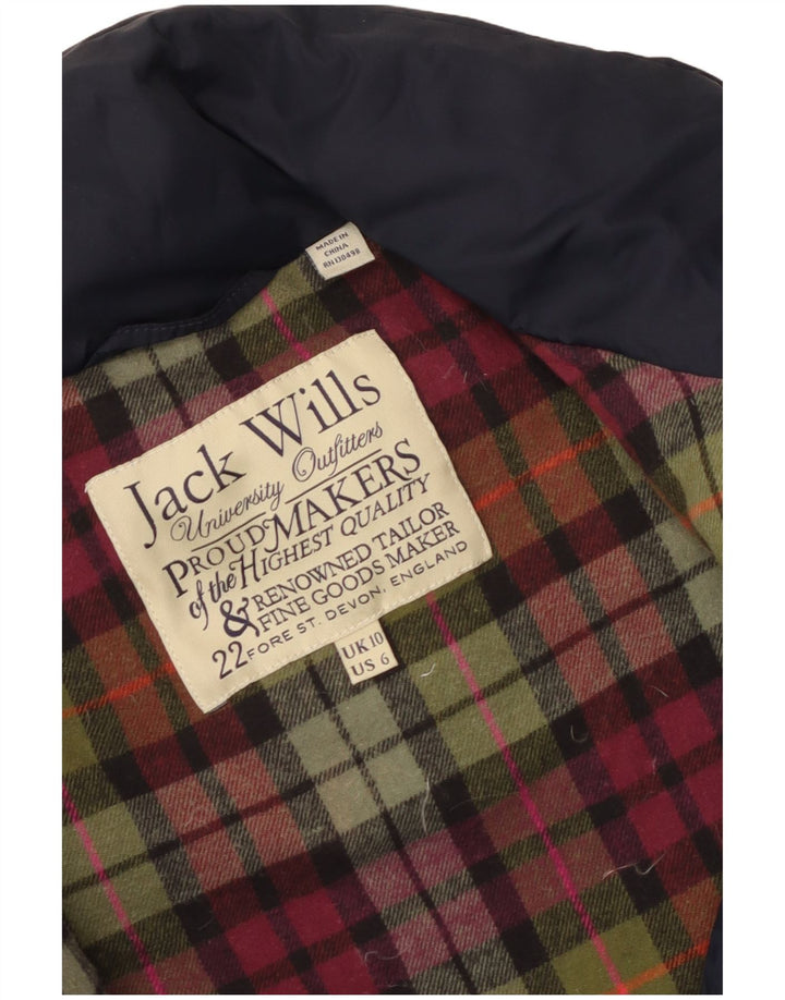 Jack Wills Damen Duffle Wattierte Weste UK 10 Small Marineblau