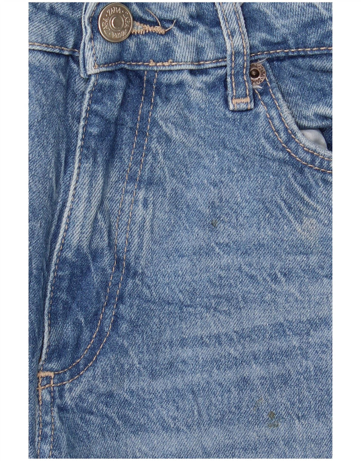 Zara Damen Straight Jeans EU 40 Medium W30 L31 Blau