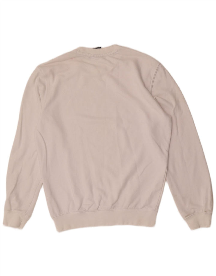 Champion Herren-Sweatshirt, Pullover, Größe S, weiße Baumwolle