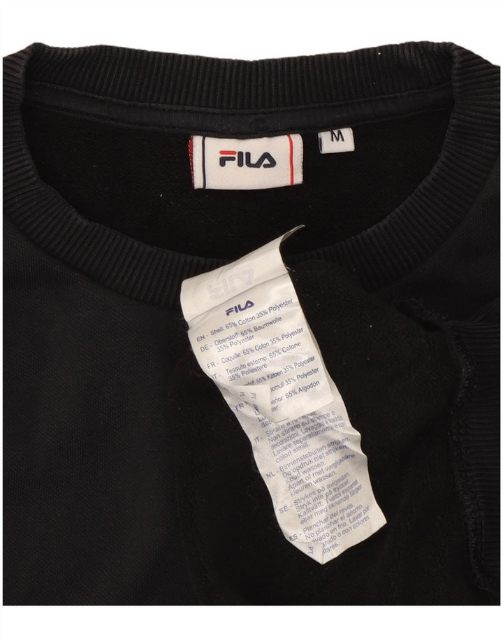 Fila Herren-Sweatshirt-Pullover, mittelschwarz, Baumwolle