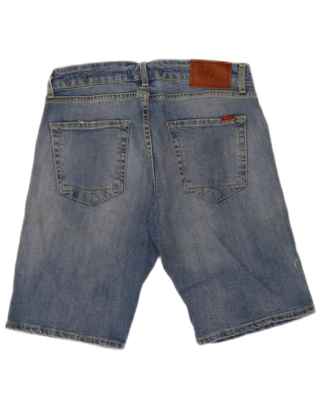 Liu Jo Herren Regular Slim Denim Shorts W32 Mittelblaue Baumwolle