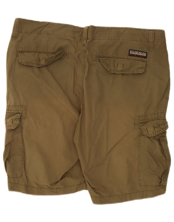Napapijri Herren Cargoshorts W36 Large Khaki Baumwolle