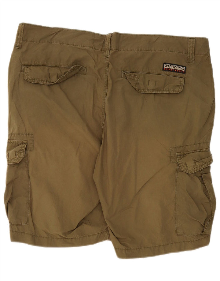 Napapijri Herren Cargoshorts W36 Large Khaki Baumwolle