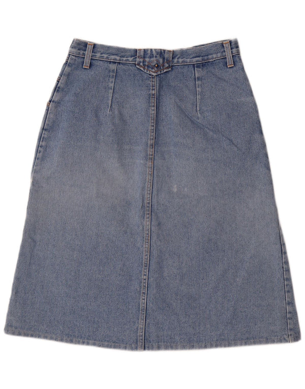 Yuma Damen-Jeansrock mit hoher Taille, Größe 48, XL, W32, Blau, Baumwolle