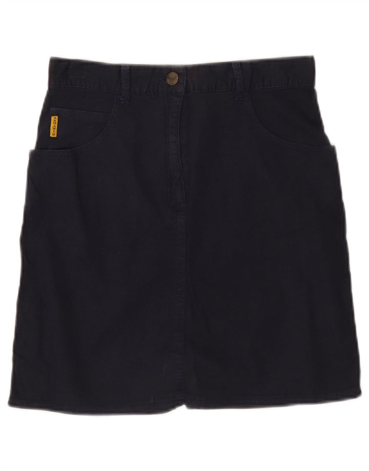 GIORGIO ARMANI Mädchen Bleistiftrock 11-12 Jahre W26 Marineblaue Baumwolle