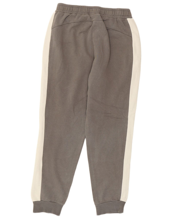 Puma Herren-Trainingshose, Jogginghose, Mittelgrau, Colourblock-Baumwolle