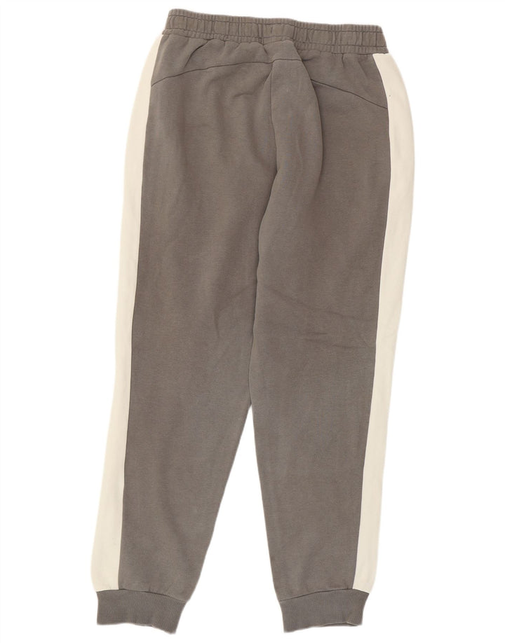 Puma Herren-Trainingshose, Jogginghose, Mittelgrau, Colourblock-Baumwolle