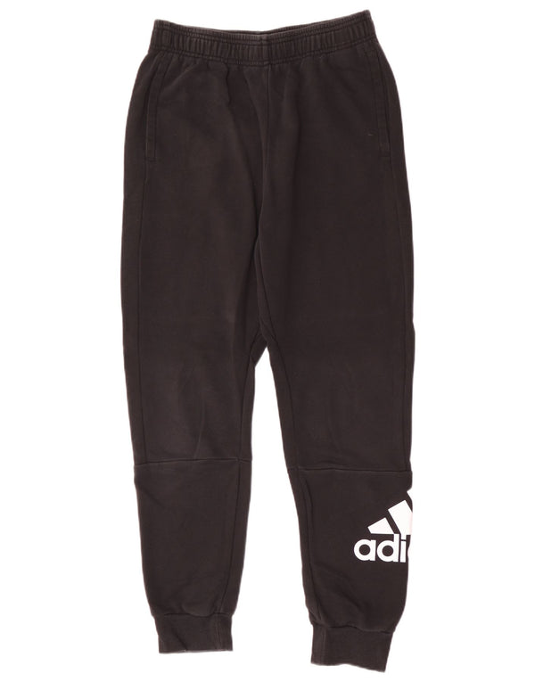 Adidas Jungen Trainingshose mit Grafik, Jogger, 13–14 Jahre, schwarze Baumwolle