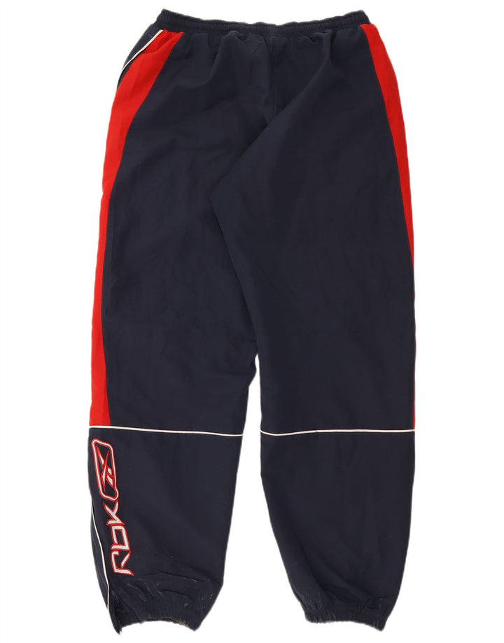 Reebok Herren-Trainingshose mit Grafik, mittelgroß, Marineblau, Farbblock