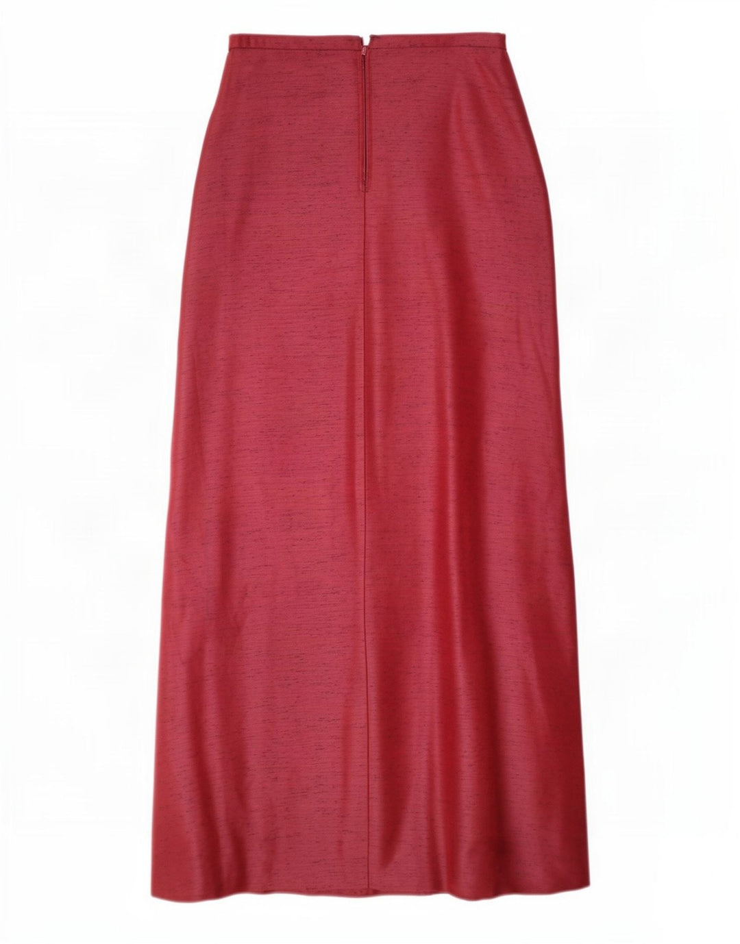 Vintage Damen Maxirock Medium W28 Rot meliert