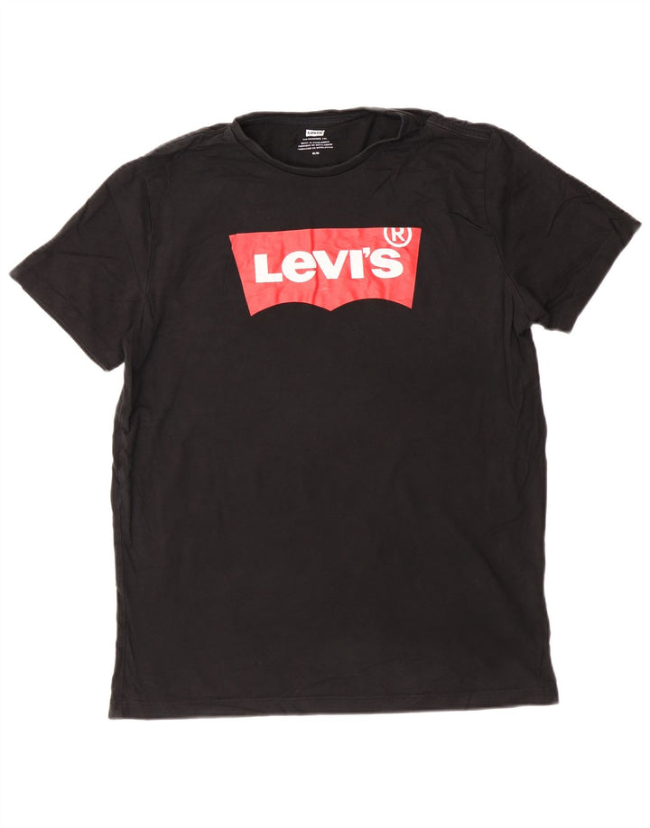 Levi's Herren-T-Shirt mit Grafik, mittelschwarze Baumwolle