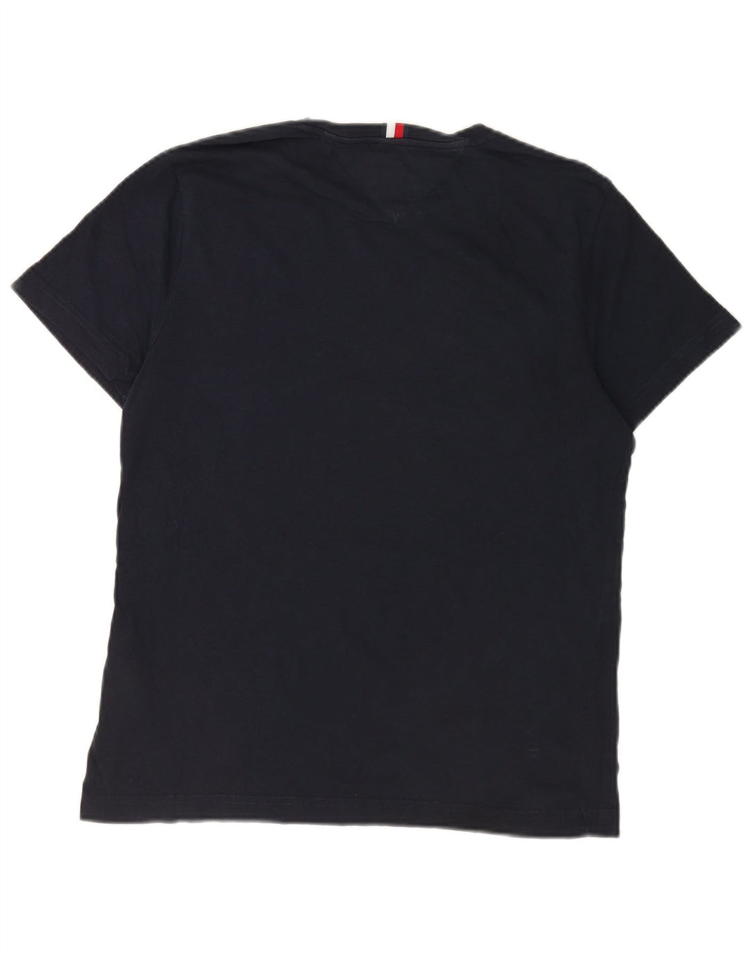 Tommy Hilfiger Herren-T-Shirt mit Grafik, mittelmarineblaue Baumwolle