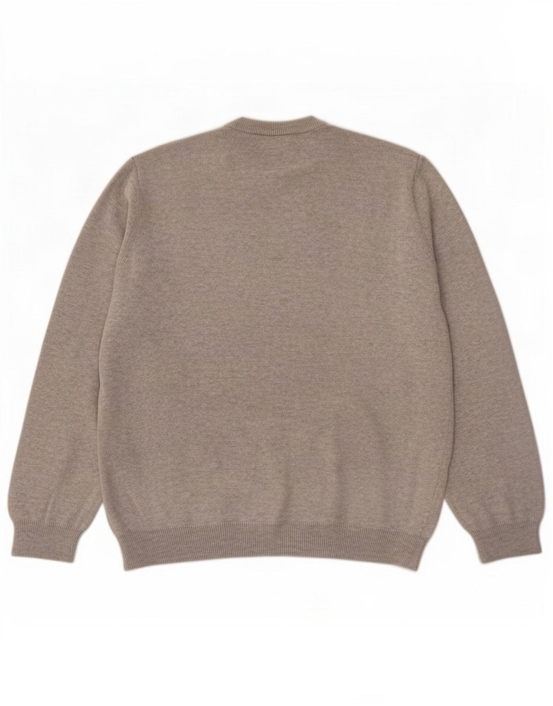 Marks & Spencer Herren-Pullover mit V-Ausschnitt, groß, grau gefleckte Baumwolle