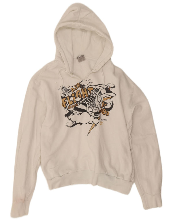 Nike Herren-Kapuzenpullover mit Grafik, mittelweiße Baumwolle