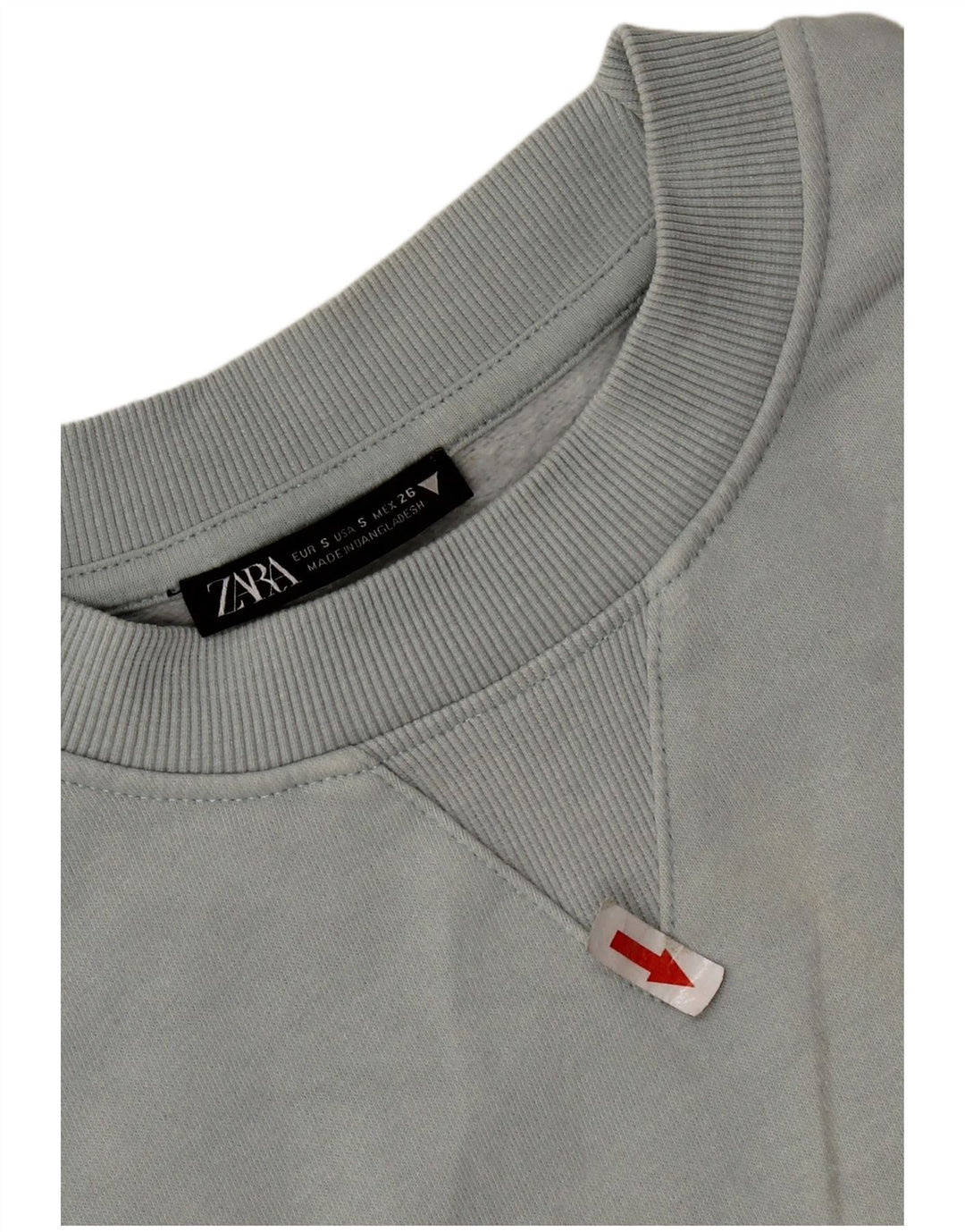 Zara Damen-Sweatshirt in Übergröße, Gr. 10, Größe S, Grau, Baumwolle