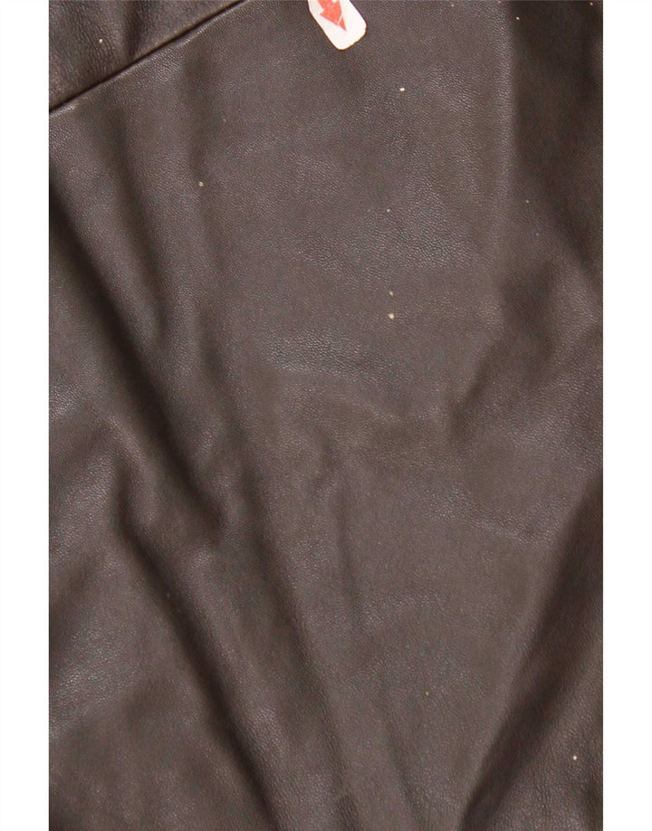 Maddox Womens Loose Fit Ledermantel EU 42 Large Braun