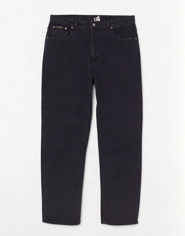 Calvin Klein Herren Straight Jeans W36 L33 Marineblaue Baumwolle