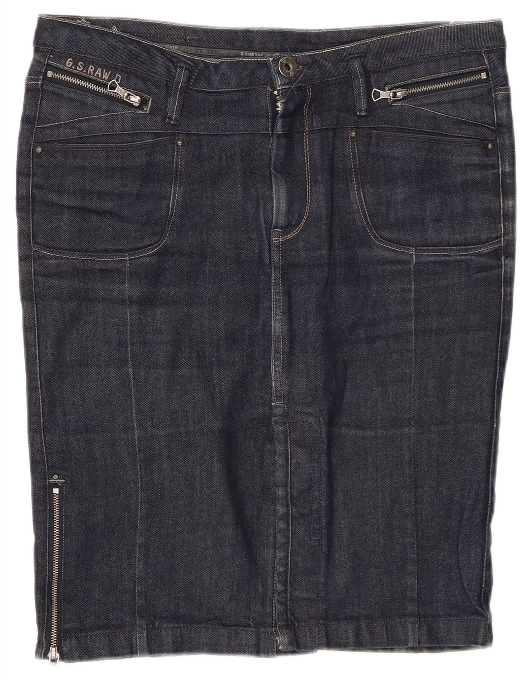 G-STAR Damen Jeansrock W30 Mittelblau