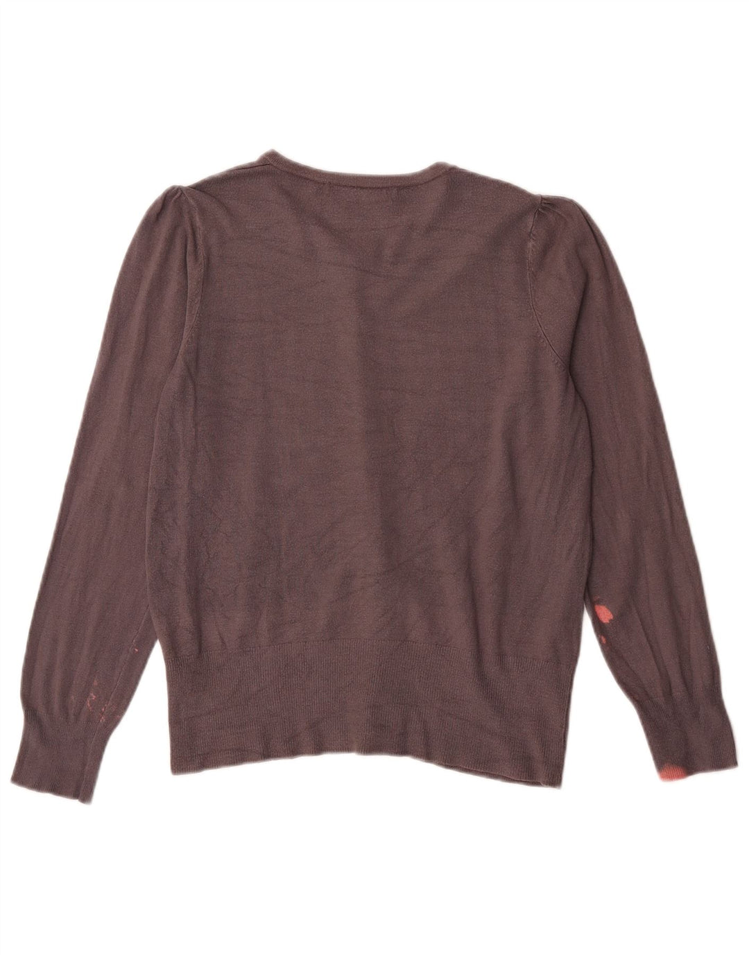Marks & Spencer Damen Strickjacke Pullover UK 12 Mittelgraue Viskose