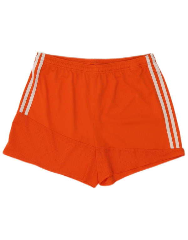 Adidas Damen Climacool Sport Shorts UK 12/14 Medium Orange Polyester
