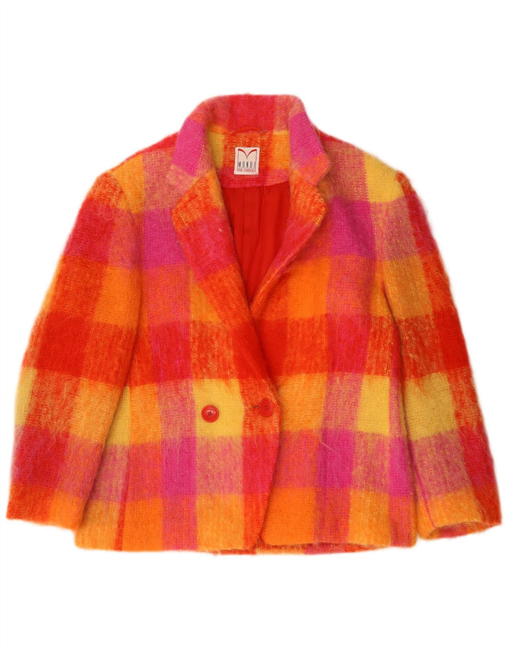 Mondi Damen-Blazerjacke mit 3/4-Ärmeln, EU 42, groß, mehrfarbig, kariert