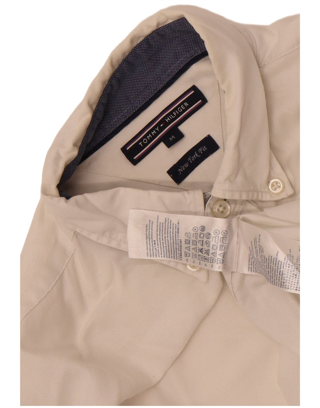 Tommy Hilfiger Herren New York Fit Hemd mittelweiße Baumwolle