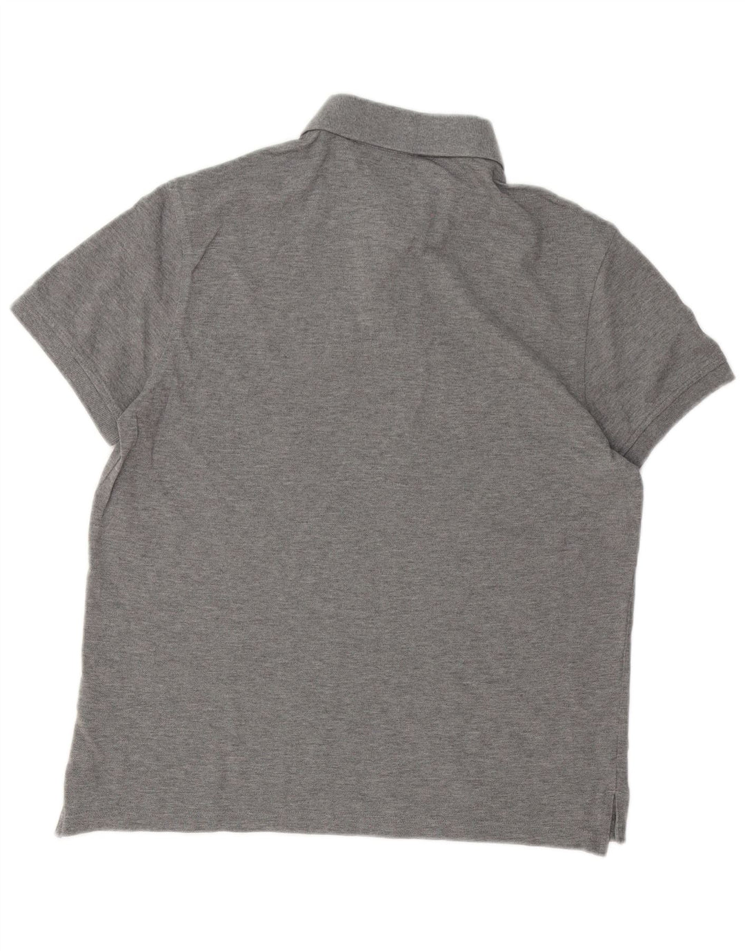 Tommy Hilfiger Herren-Poloshirt aus mittelgrauer Baumwolle