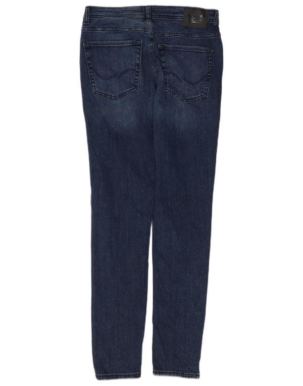 Jack & Jones Boys Liam Skinny Jeans 14-15 Years W26 L30 Navy Blue Cotton