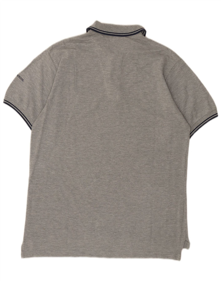 Marina Yachting Herren-Poloshirt mit Grafik, mittelgraue Baumwolle