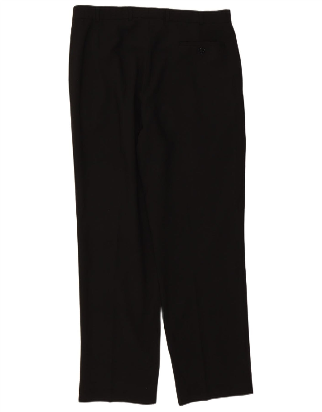 Marks & Spencer Herren-Anzughose mit Pegged-Anzug, W36, L31, schwarzes Polyester