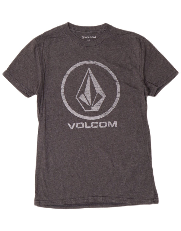 Volcom Herren-T-Shirt mit Grafik, Größe S, Grau, Baumwolle
