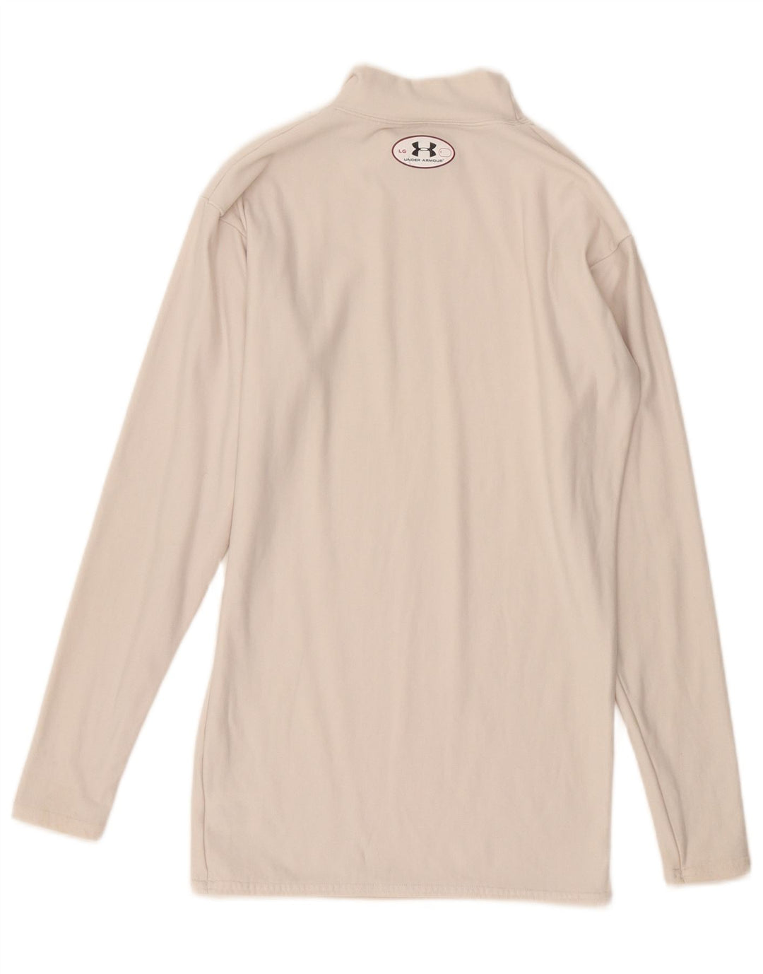 Under Armour Damen Cold Gear Top Langarm Large Off White Nylon