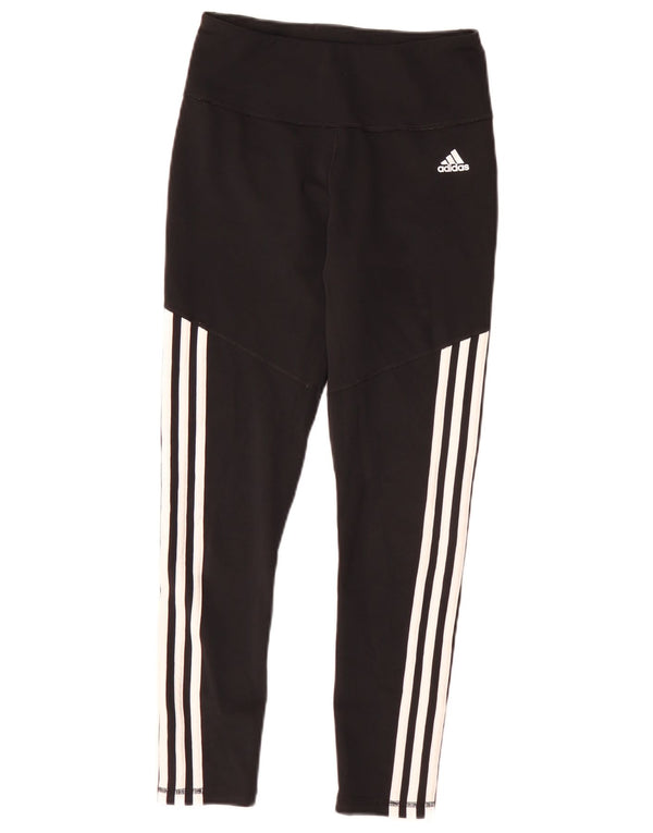 Adidas Damen Climalite Leggings UK 8/10 Small Schwarz