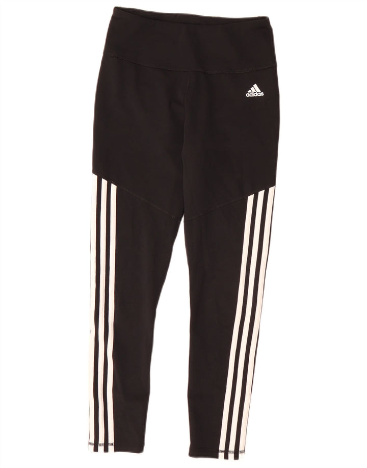Adidas Damen Climalite Leggings UK 8/10 Small Schwarz