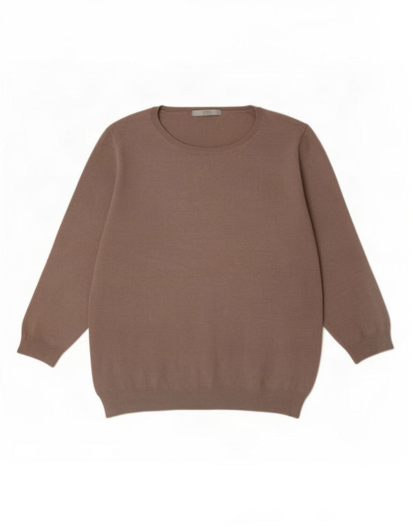 Marks & Spencer Damen-Pullover mit U-Boot-Ausschnitt, Gr. 16, Braun