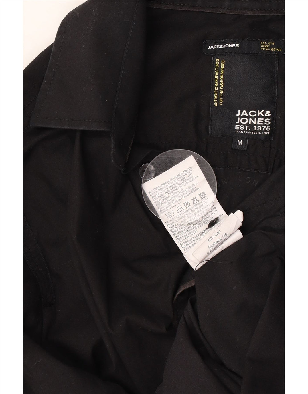 Jack & Jones Herrenhemd Mittelschwarze Baumwolle