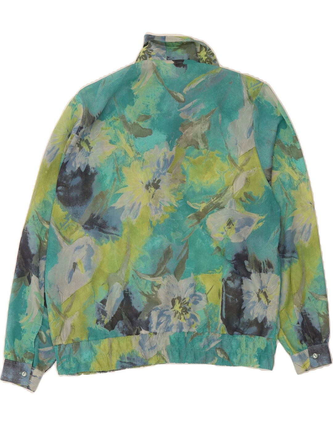 VINTAGE Womens Long Sleeve Blouse Top IT 46 Large Multicoloured Floral Vintage Vintage and Second-Hand Vintage from Messina Hembry 